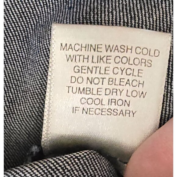 Christopher & Banks Womens Stretch Denim Skirt A line boho cottagecore teacher - Picture 7 of 7